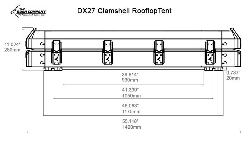 The Bush Company DX27 Roof Tent